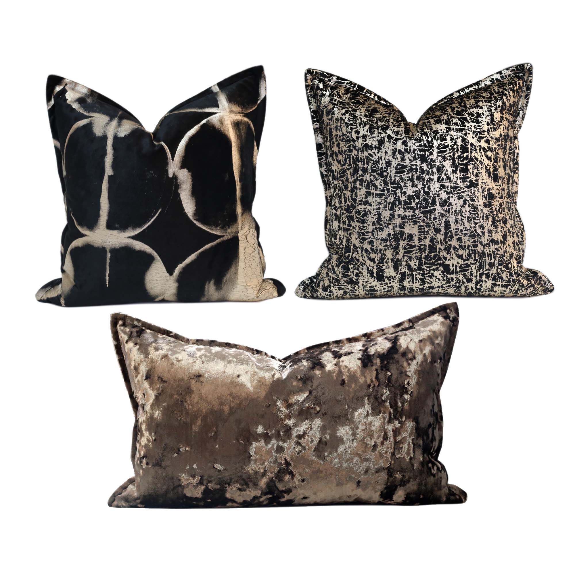 高档轻奢软装沙发抱枕靠垫割绒烫金酒店民宿样板间卧室飘窗靠枕