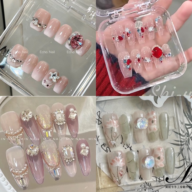 【纯手工穿戴甲】纯瑕全瑕专属链接主播叫到 名字去拍灯牌优先 