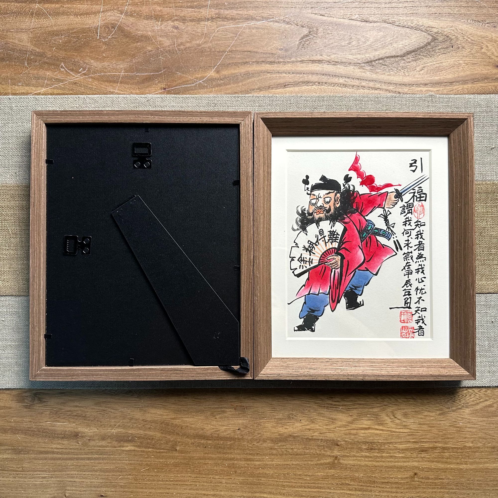 何奕勇-十寸绘画摆台-引福（手绘同款）