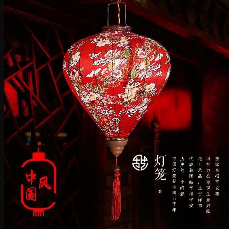 户外广告灯笼高档钻石越南复古宫灯中国风防水古风景区装饰民族灯