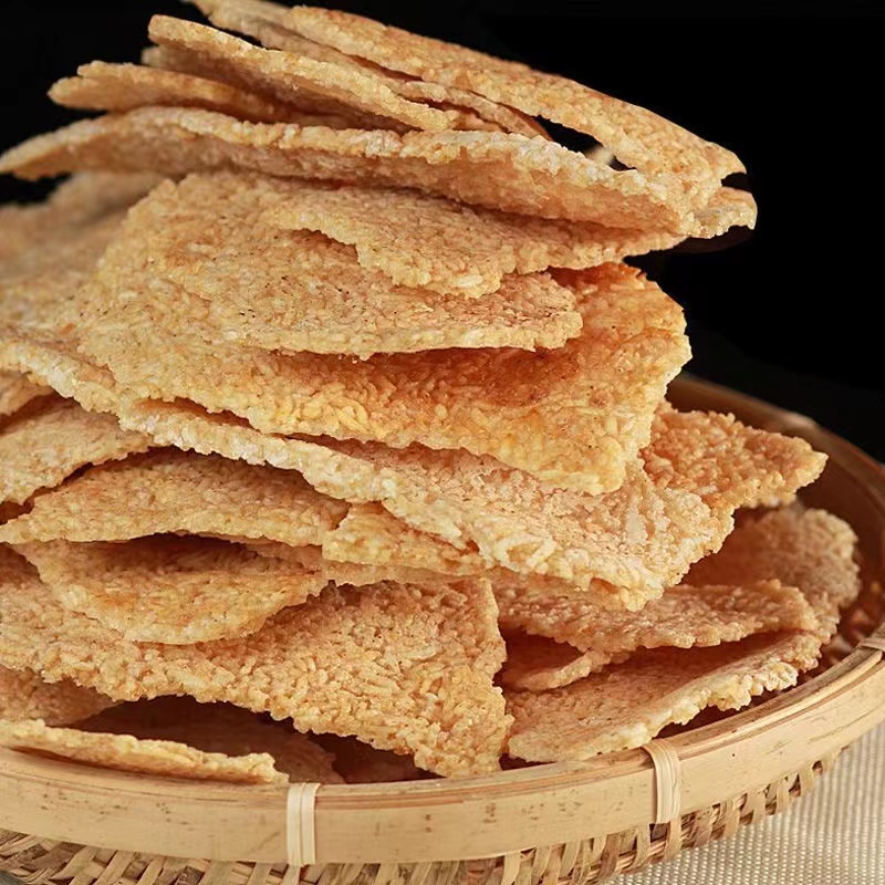 锅巴老式农家怀旧安徽特产零食原味小吃手工大米柴火老灶土灶500g