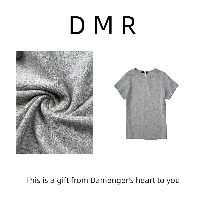 （泡芙）设计师T恤时髦圆领修身百搭十字多色多色瘦瘦T百变T