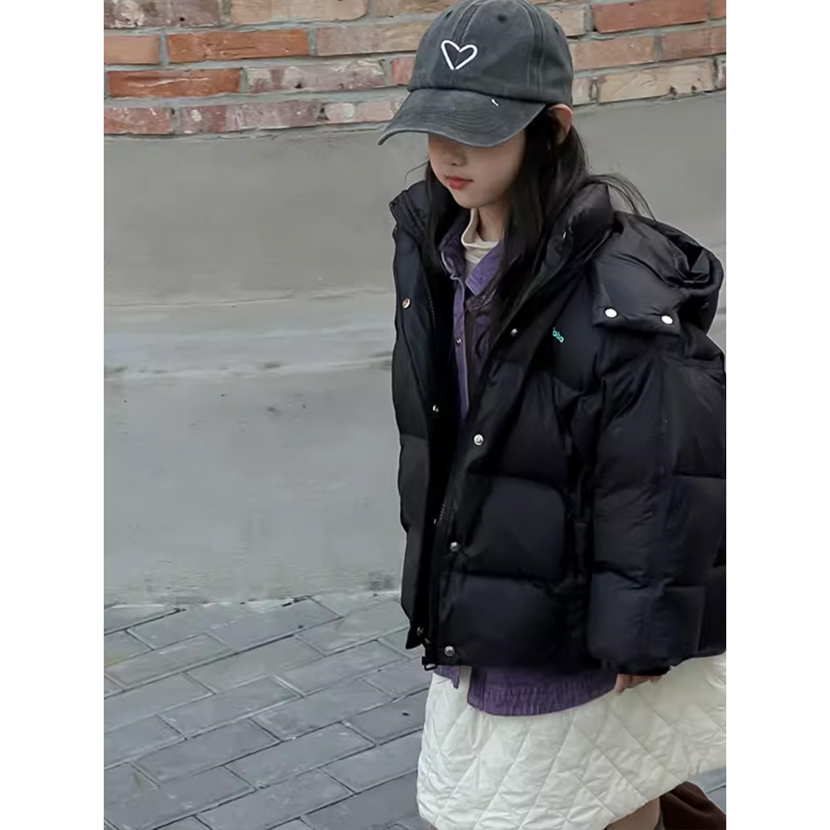 女童羽绒服冬季中长款洋气宝宝儿童加厚男童白鸭绒童装中大童外套