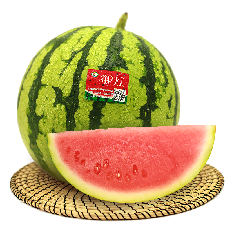 晓吸瓜1粒装蜜麒麟大西瓜肉厚清甜多汁皮薄本地新鲜现摘