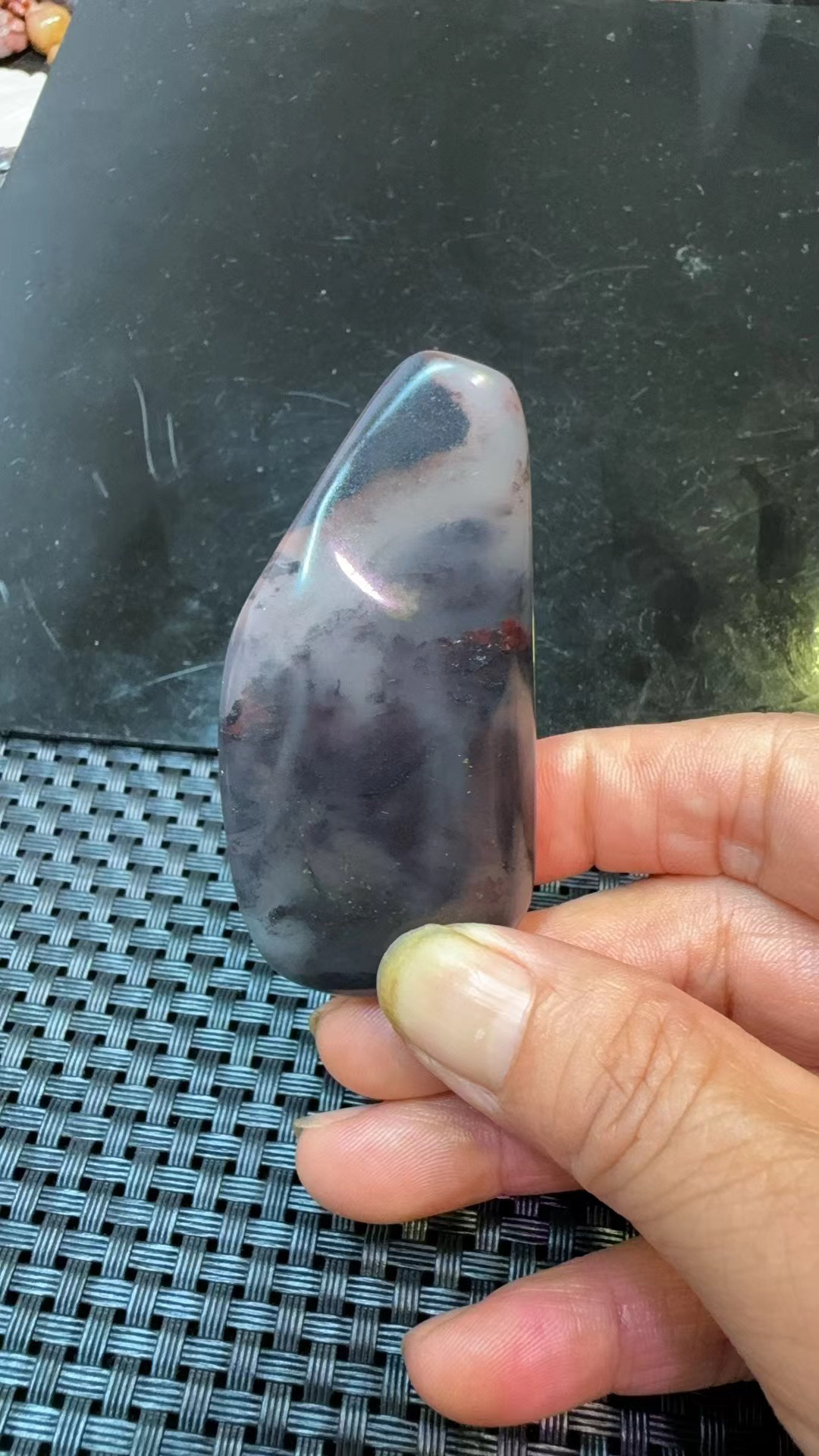 桂林鸡血玉 天然玉石 随形奇石 天然图案