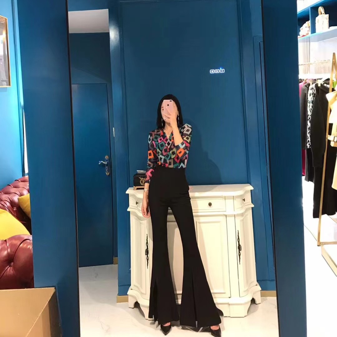 R;RUIRUI推荐订制21011 气质修身喇叭裤