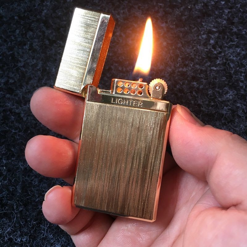 爆款朗声钢音砂轮煤油打火机老式经典复古高端拉丝