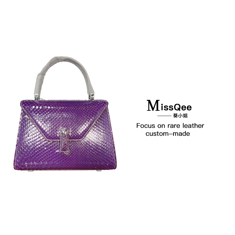 「高定女包」葵小姐MissQee设计款手提蟒蛇女士包  3322  3