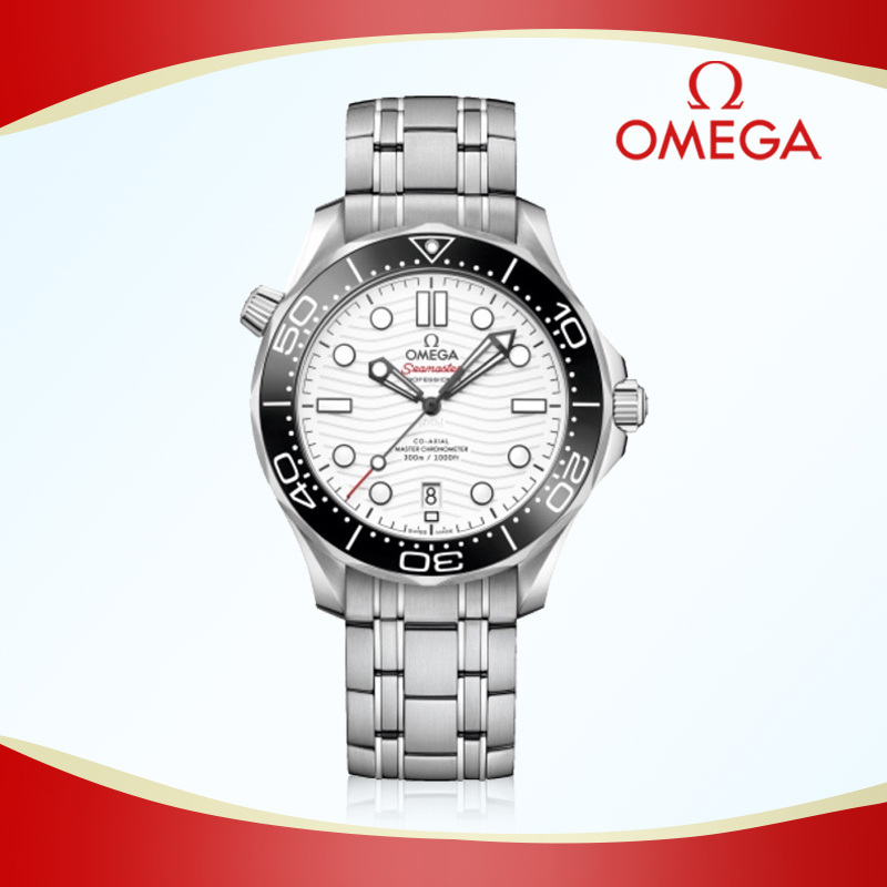 99新 Omega/欧米茄 海马300白钢/表径42mm/公价48100手表