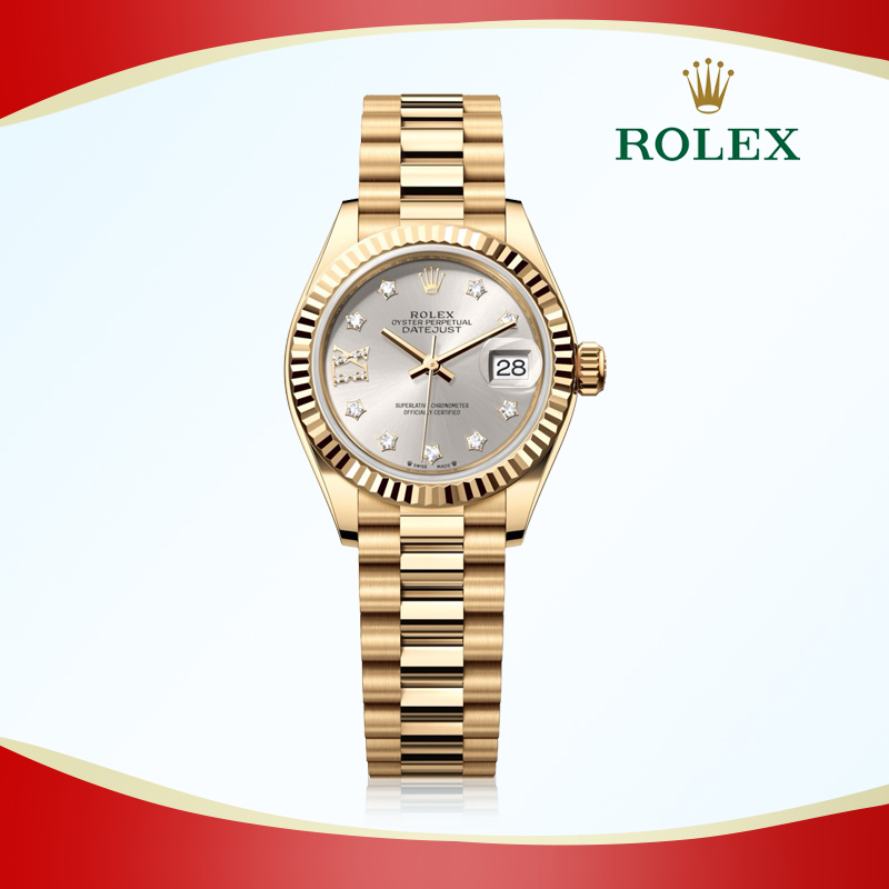 99新 Rolex/劳力士 女装日志型m279178/表径28mm/公价231800手表