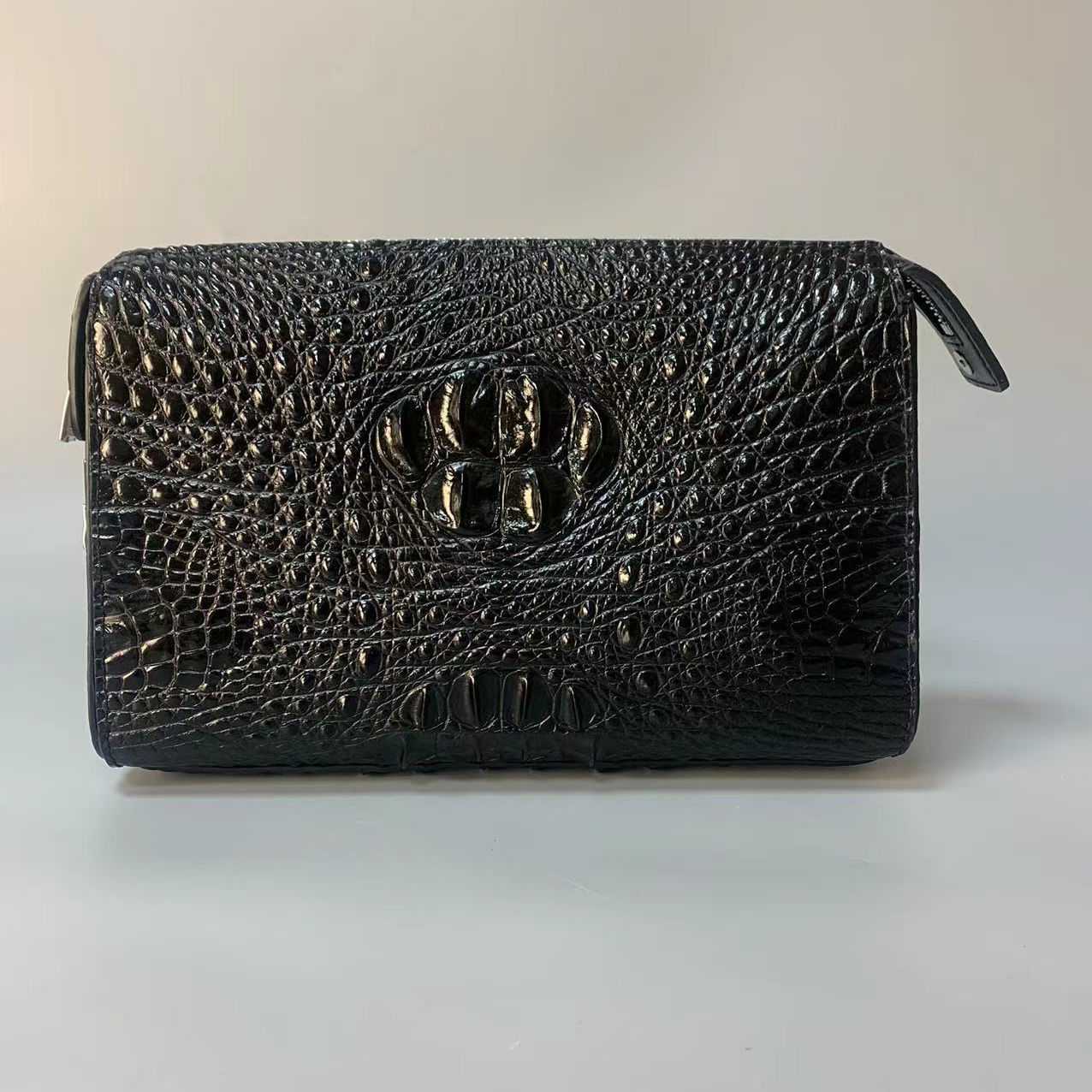 鳄鱼（骨）密码锁手拿枕头包