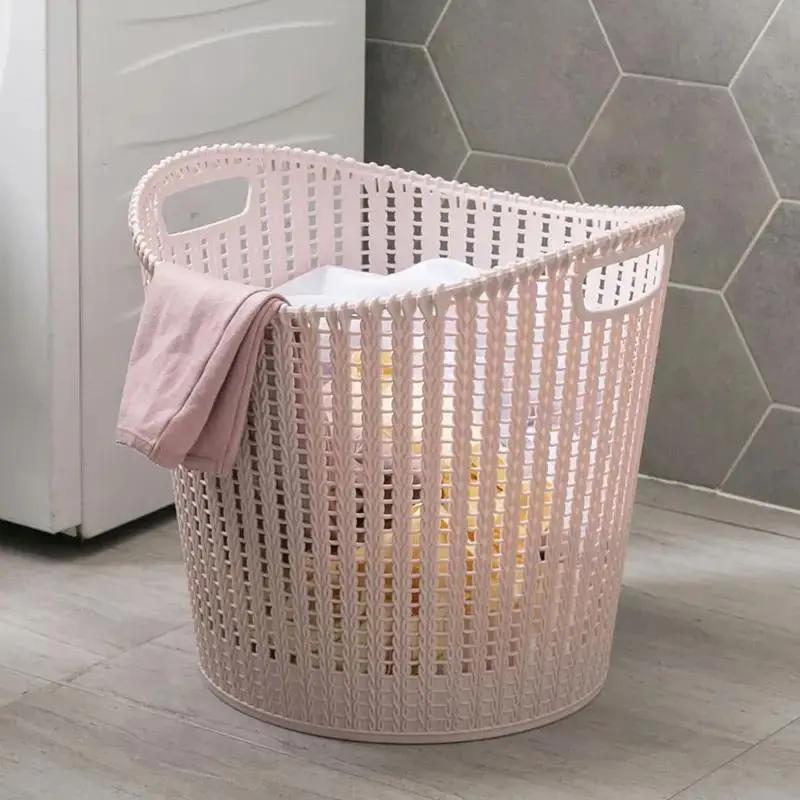 家用镂空塑料脏衣篮 浴室大号洗衣篓玩具衣物收纳篮脏衣服筐置物