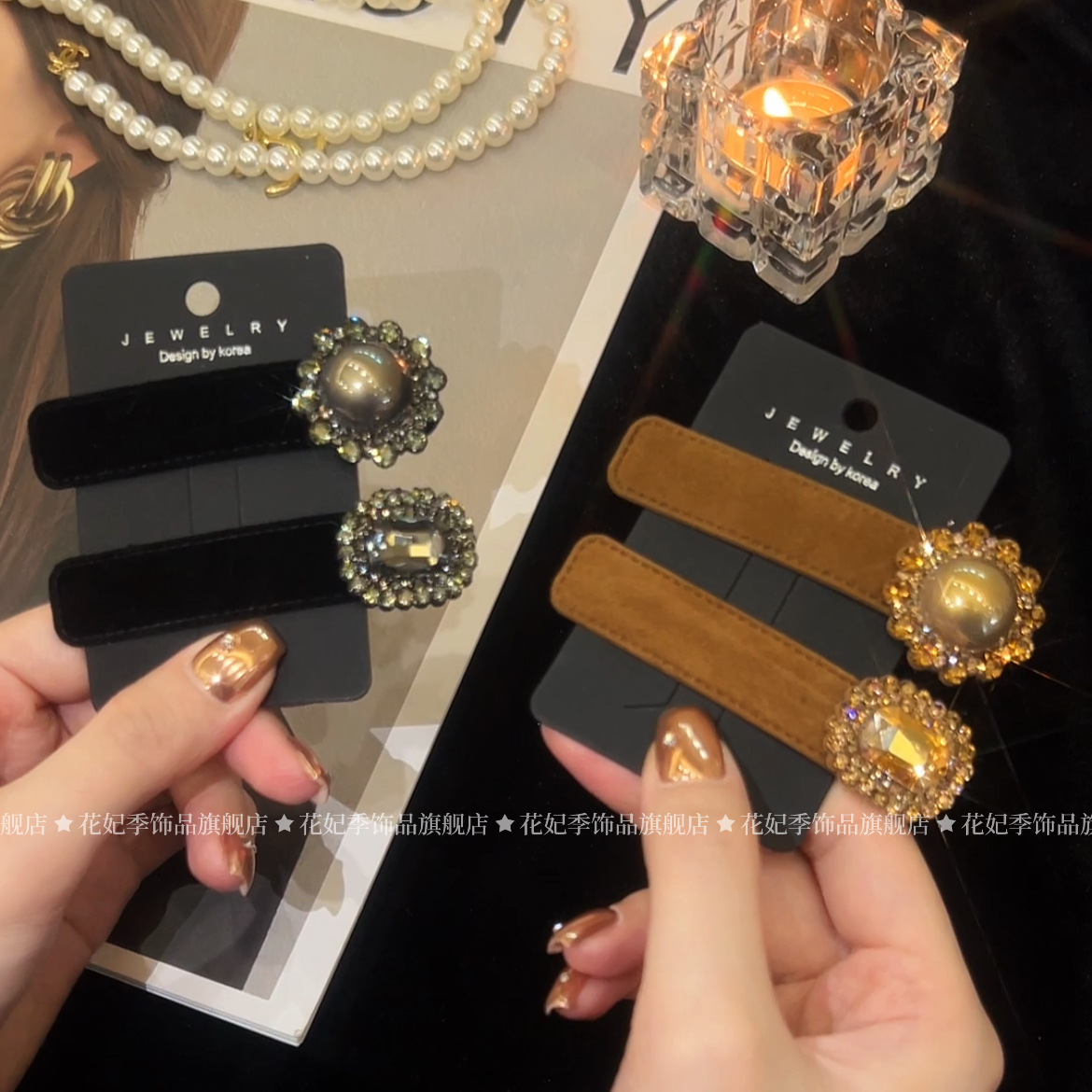 法式复古贵里贵气的小发夹雅丹风气质刘海碎发夹侧边夹