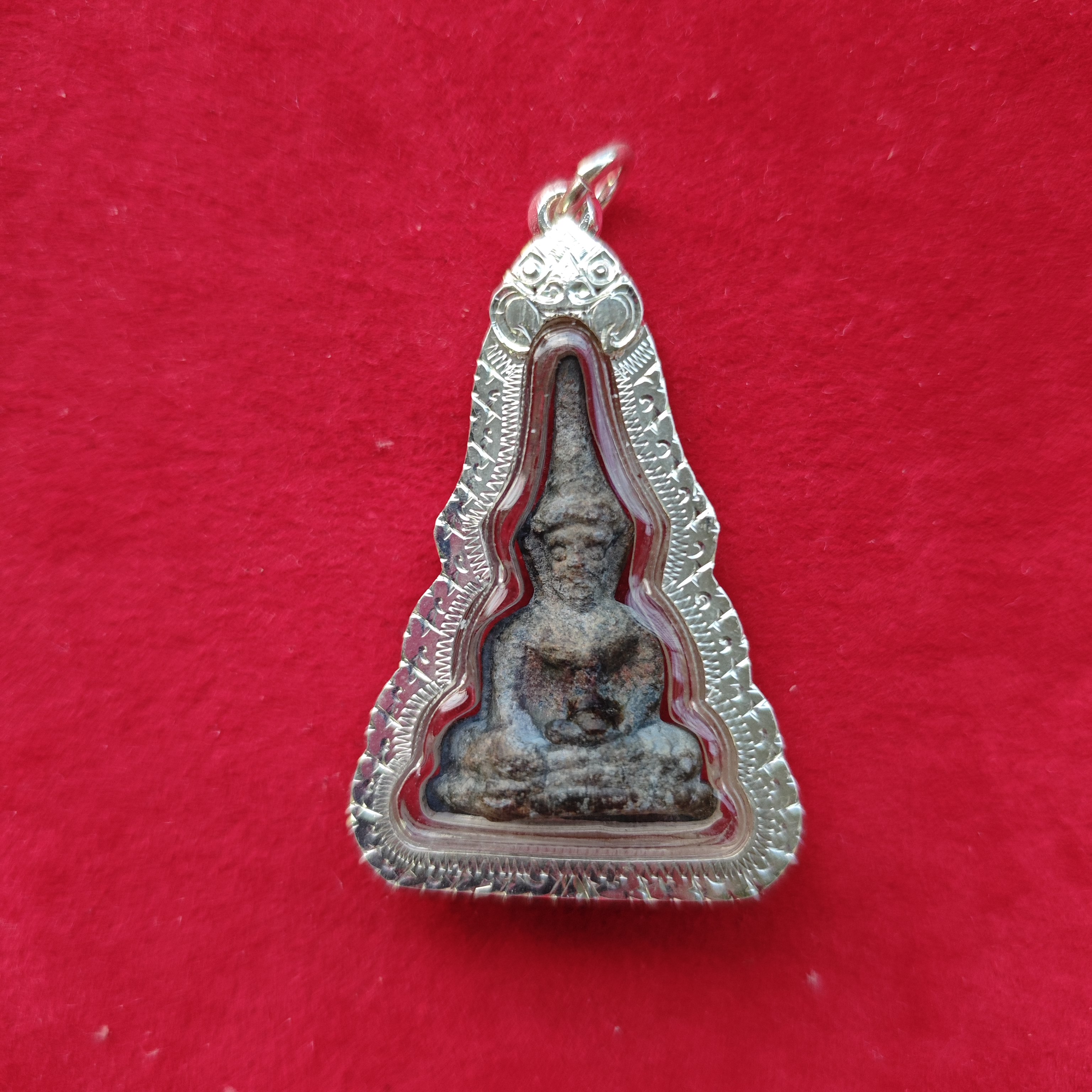 龙婆纳 帕甲兰 2520之前使用千年老铅制作 小模银壳 手工艺品