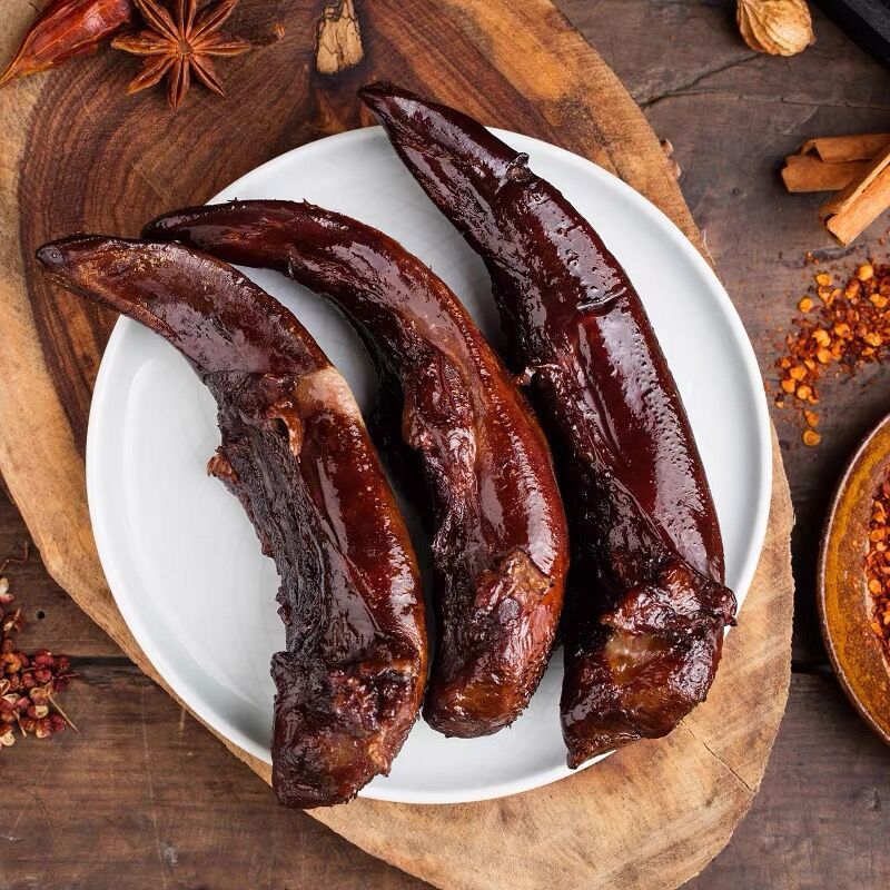 正宗四川特产柴火烟熏腊农家自制猪舌整条腊味熏制腊味筋道下饭菜