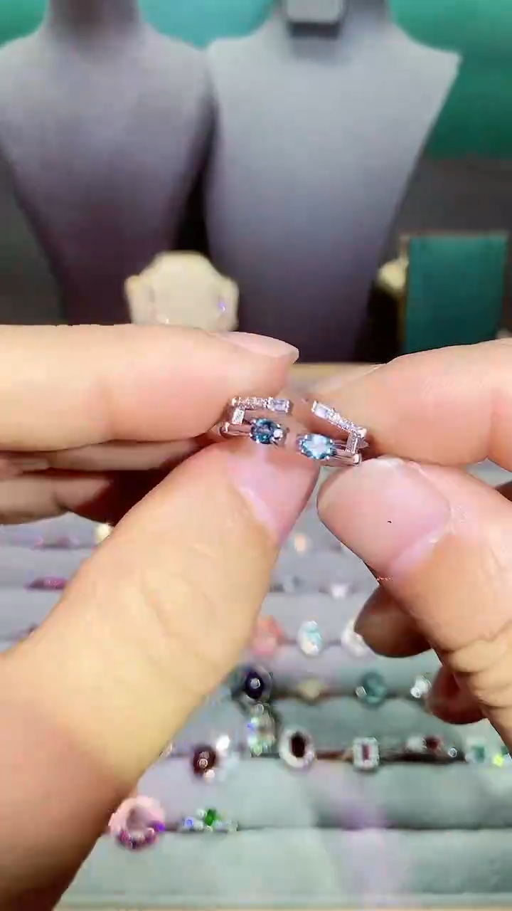 【闪购商品】烟晶戒指银S925镶嵌69