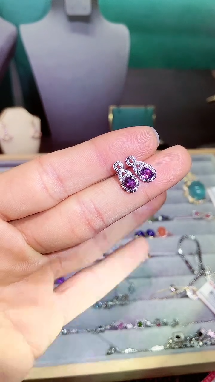 【闪购商品】烟晶戒指银S925镶嵌69