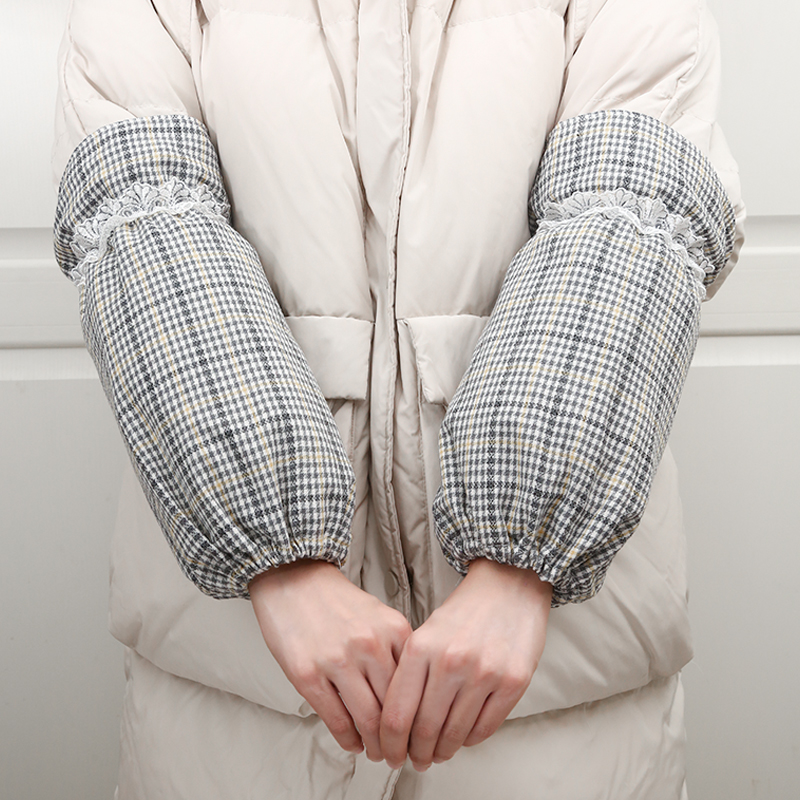 袖套女秋冬季长款羽绒服工作防脏套袖办公室袖头厨房专用宽松护袖
