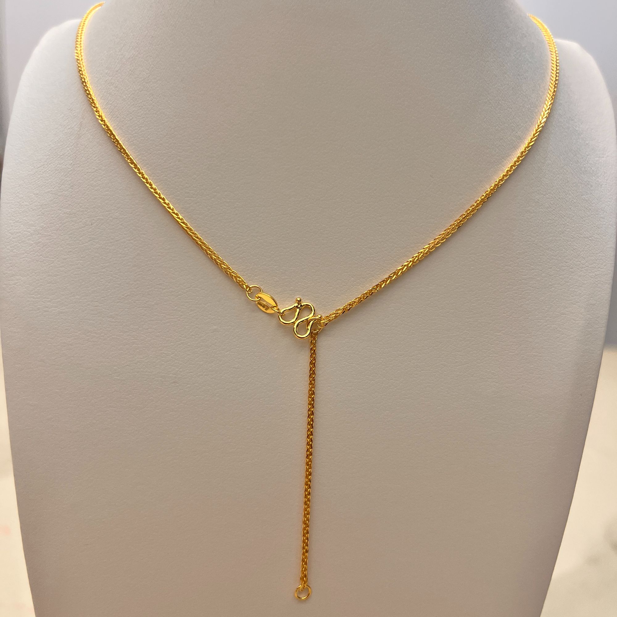 足金999肖邦链不可抽拉5G工艺简约时尚百搭精致可调节