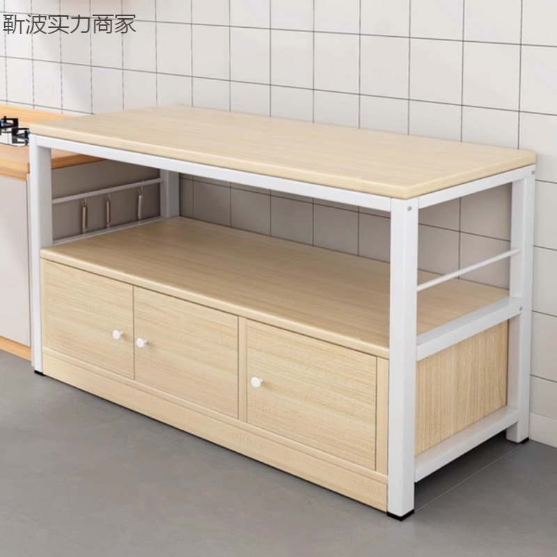 【小扬哥推荐】厨房置物架收纳柜落地多层简易橱柜多功能柜子储物