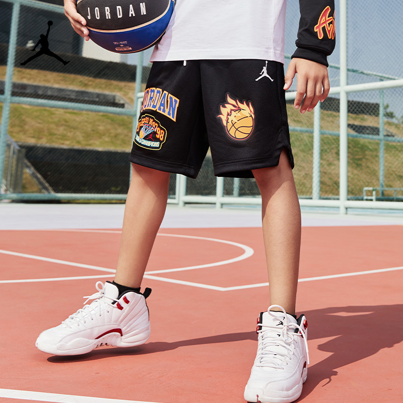 AIR JORDAN夏季休闲运动童装短裤时尚男童针织短裤C645