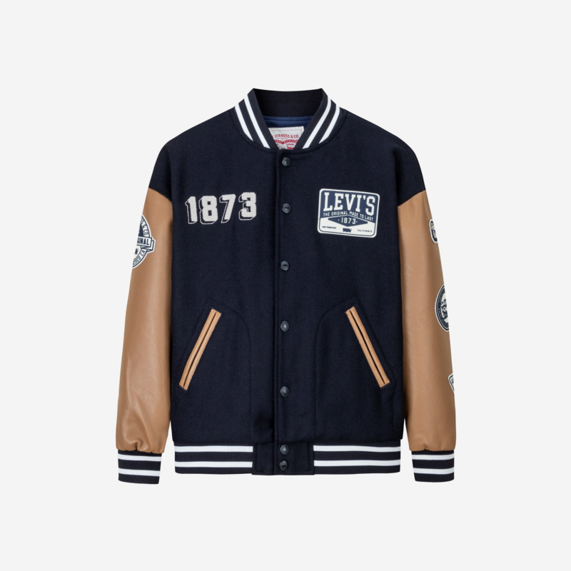 Levi's李维斯儿童男童装拼接时尚冬季保暖夹克LVB-HO-M461