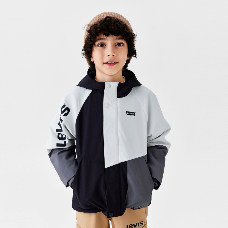 Levi's李维斯儿童男童装秋冬舒适保防风外套LVB-HO-M503