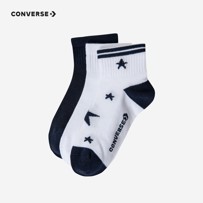 Converse匡威儿童袜子男女童中长袜子3双装CHN-3Q-0318