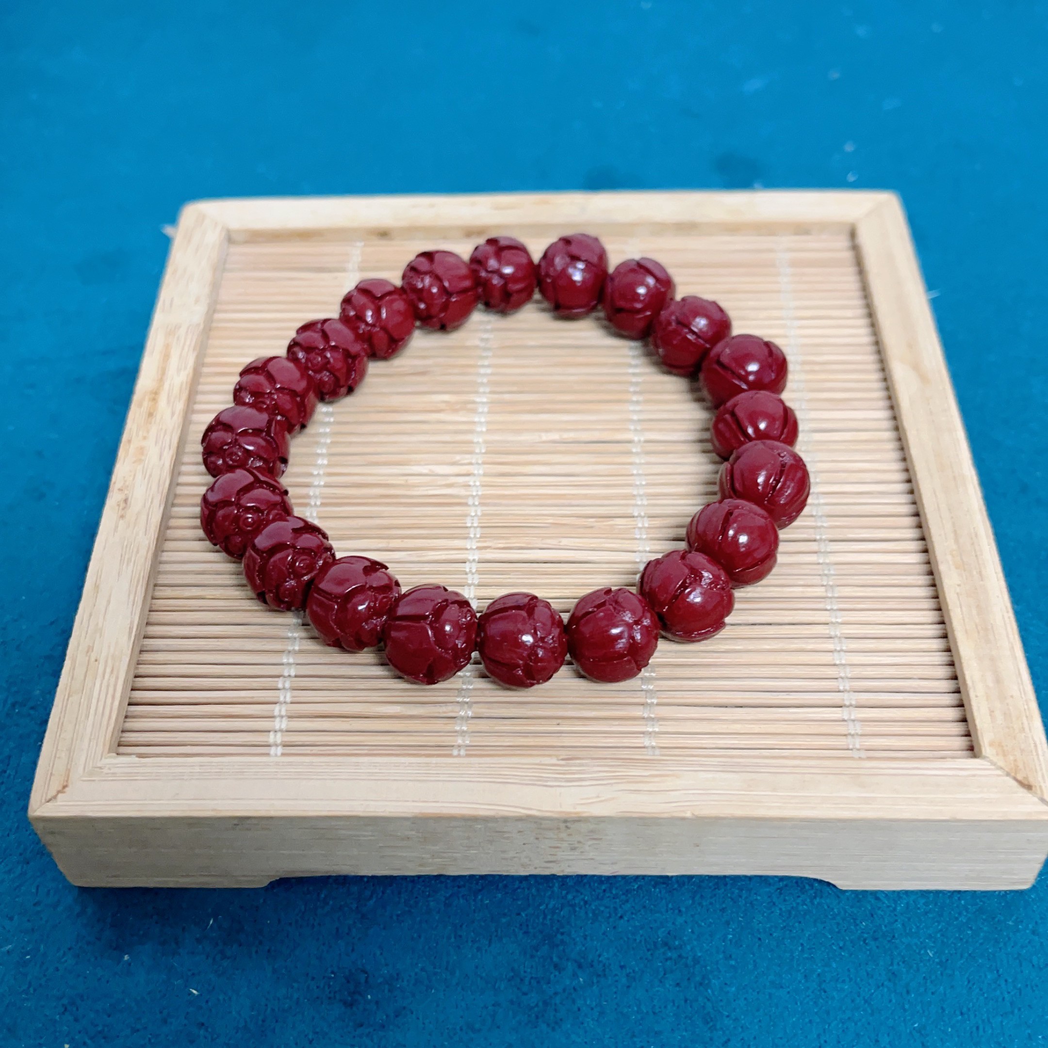 含辰砂工艺品卡11m莲花珠手链