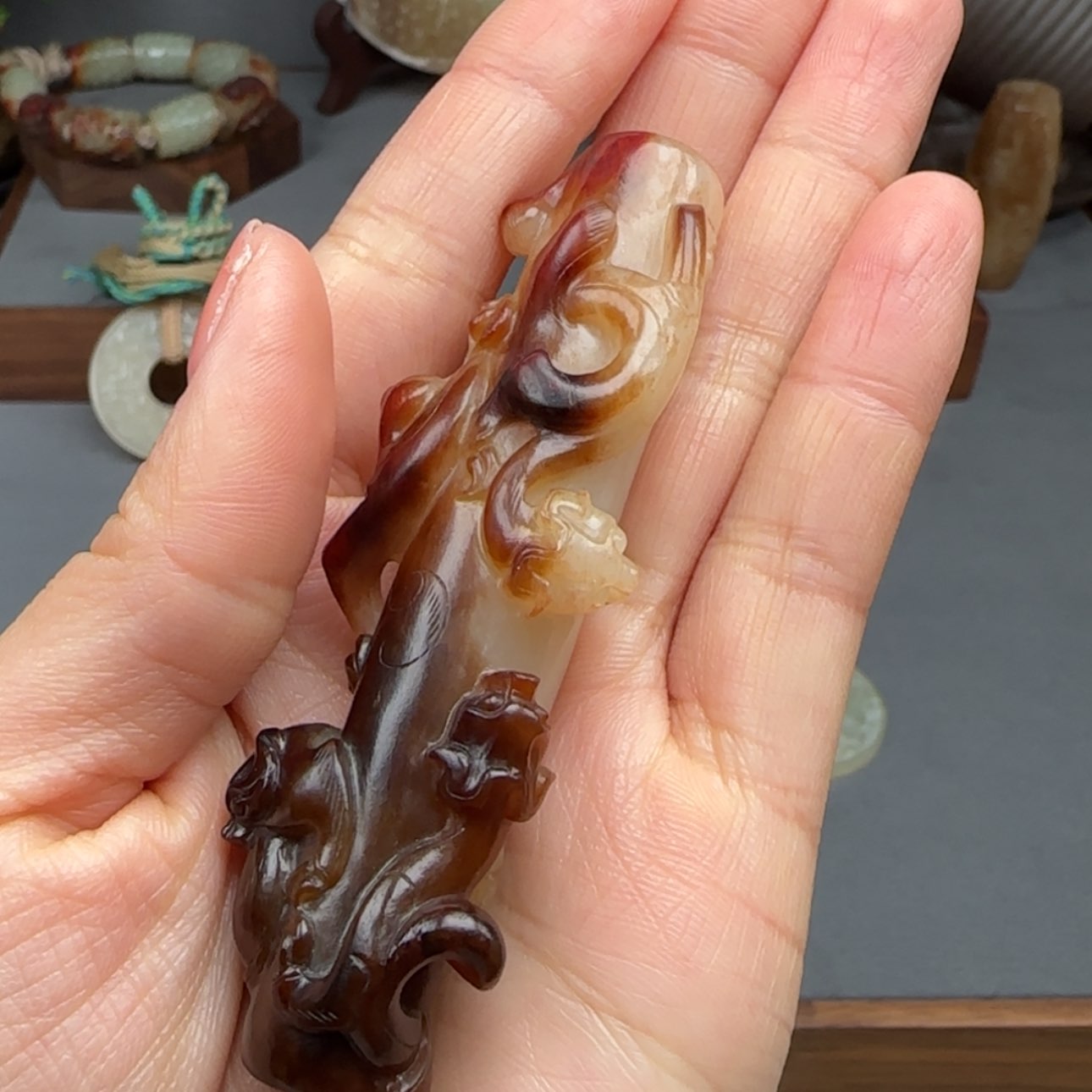 【闪购商品】和田玉（糖玉）挂件未镶嵌司*音
