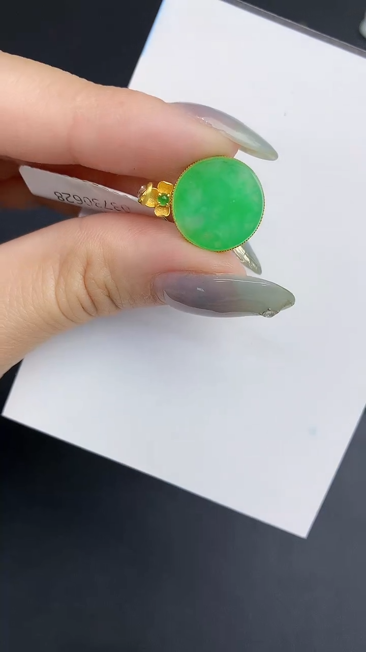 【闪购商品】翡翠颈饰18K金镶嵌000000000