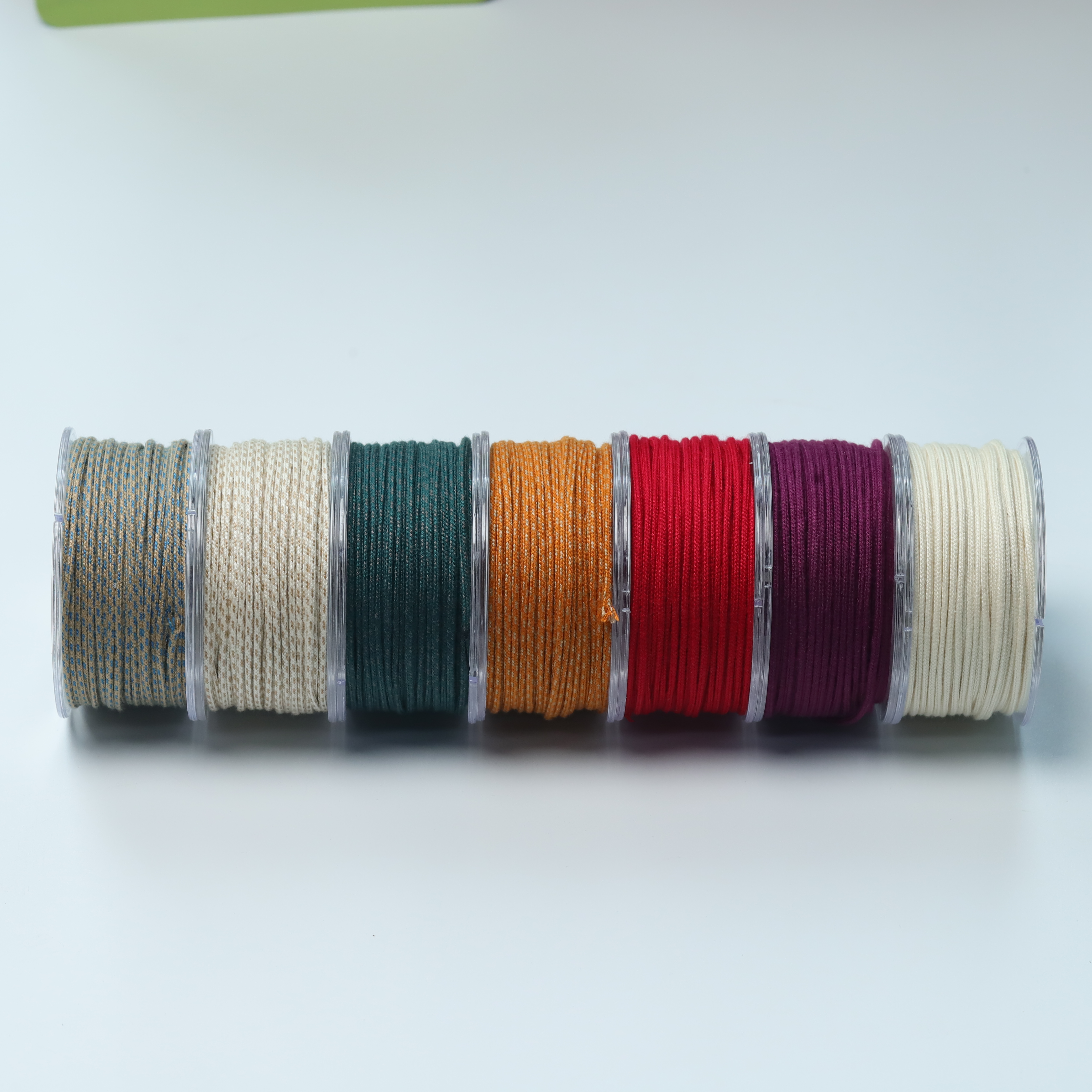 钱规则甄选1.5mm包芯棉线可烫线12米彩色编织线绳子挂绳编织绳