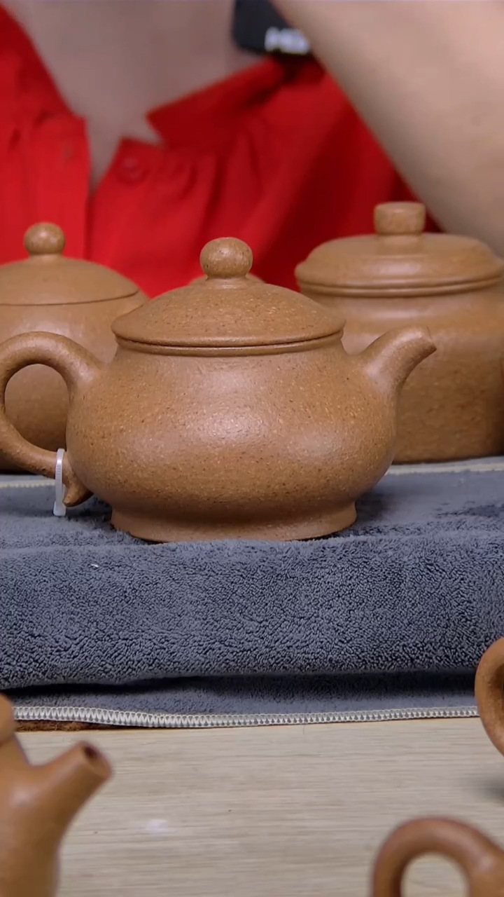 【闪购商品】紫砂潘壶潘 壶220梨皮黄段