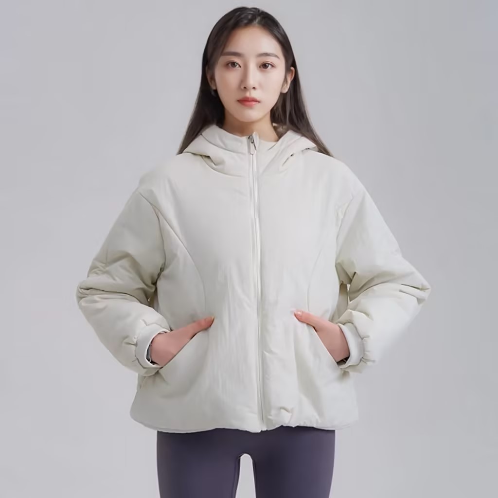 韩系休闲百搭保暖滑雪防风连帽外套秋冬季新款户外运动加厚面包服