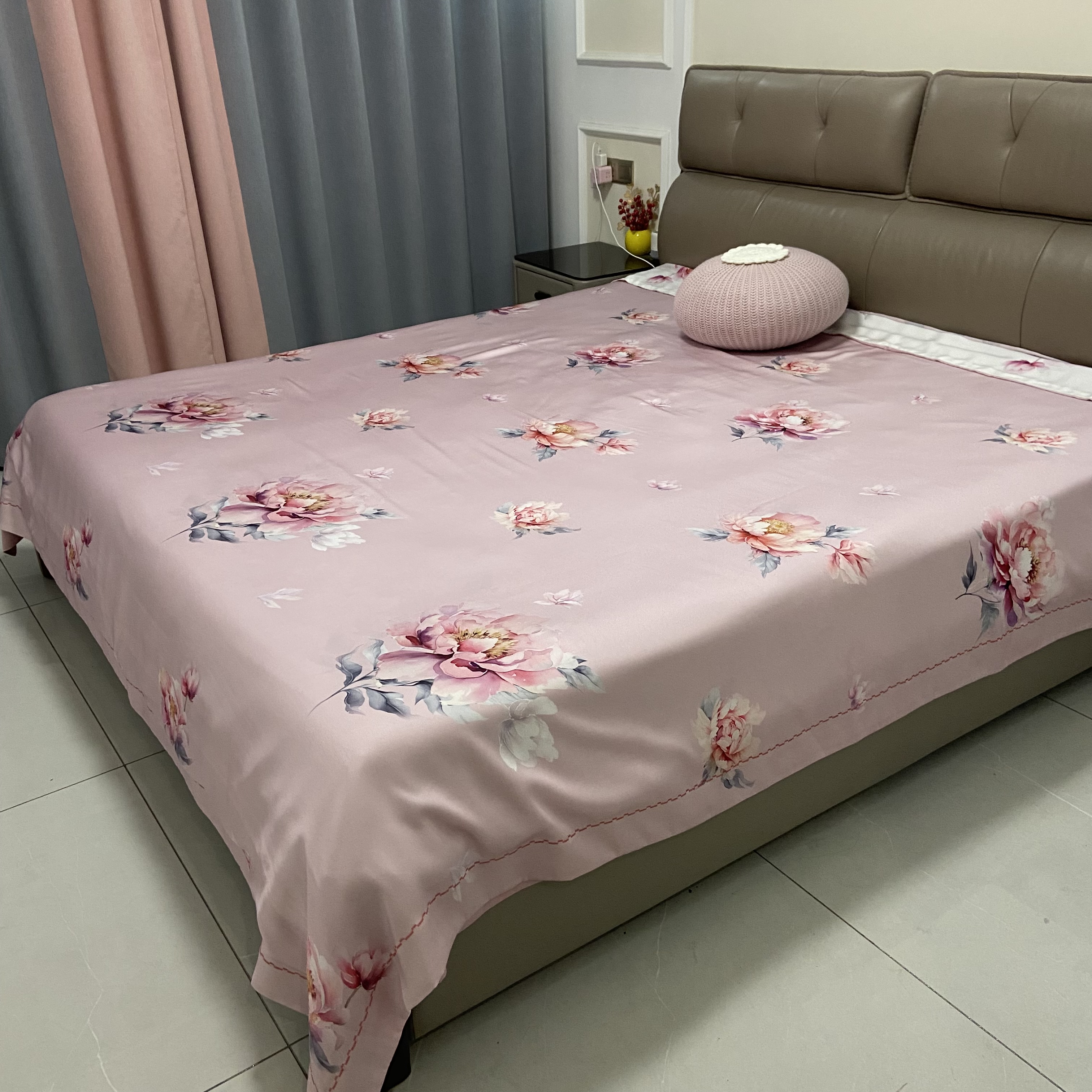 床品定制/天丝四件套下单加工不支持退换上档次拼接设计大气折叠