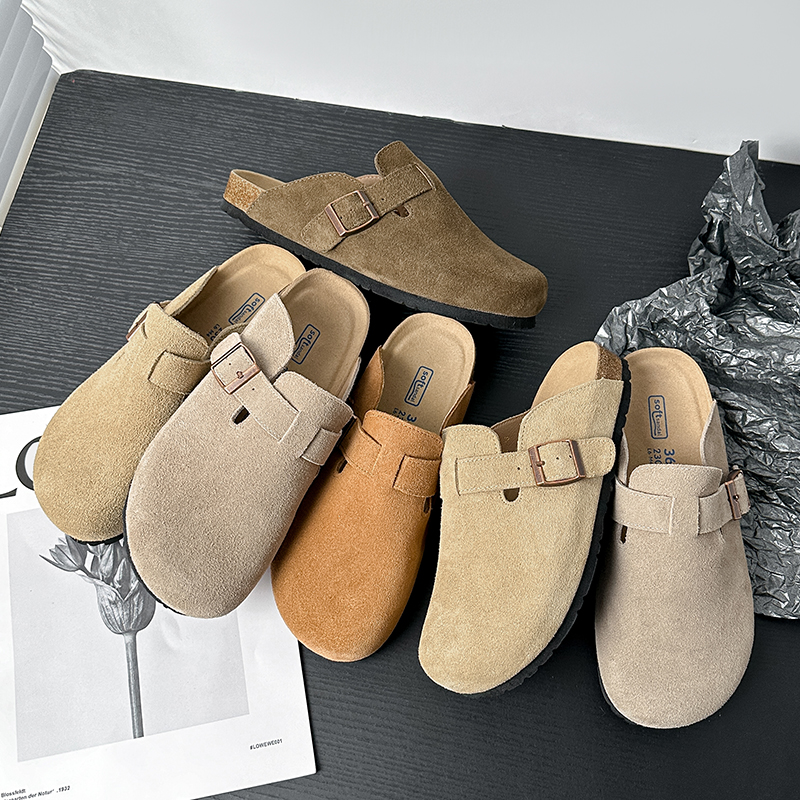 软底外穿拖鞋女款2025爆款新款博肯软底复古新款勃肯拖鞋
