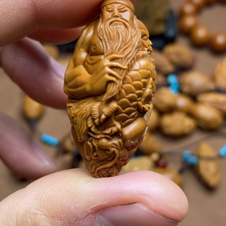 【闪购商品】gan lan h核雕暮**昏强行招财