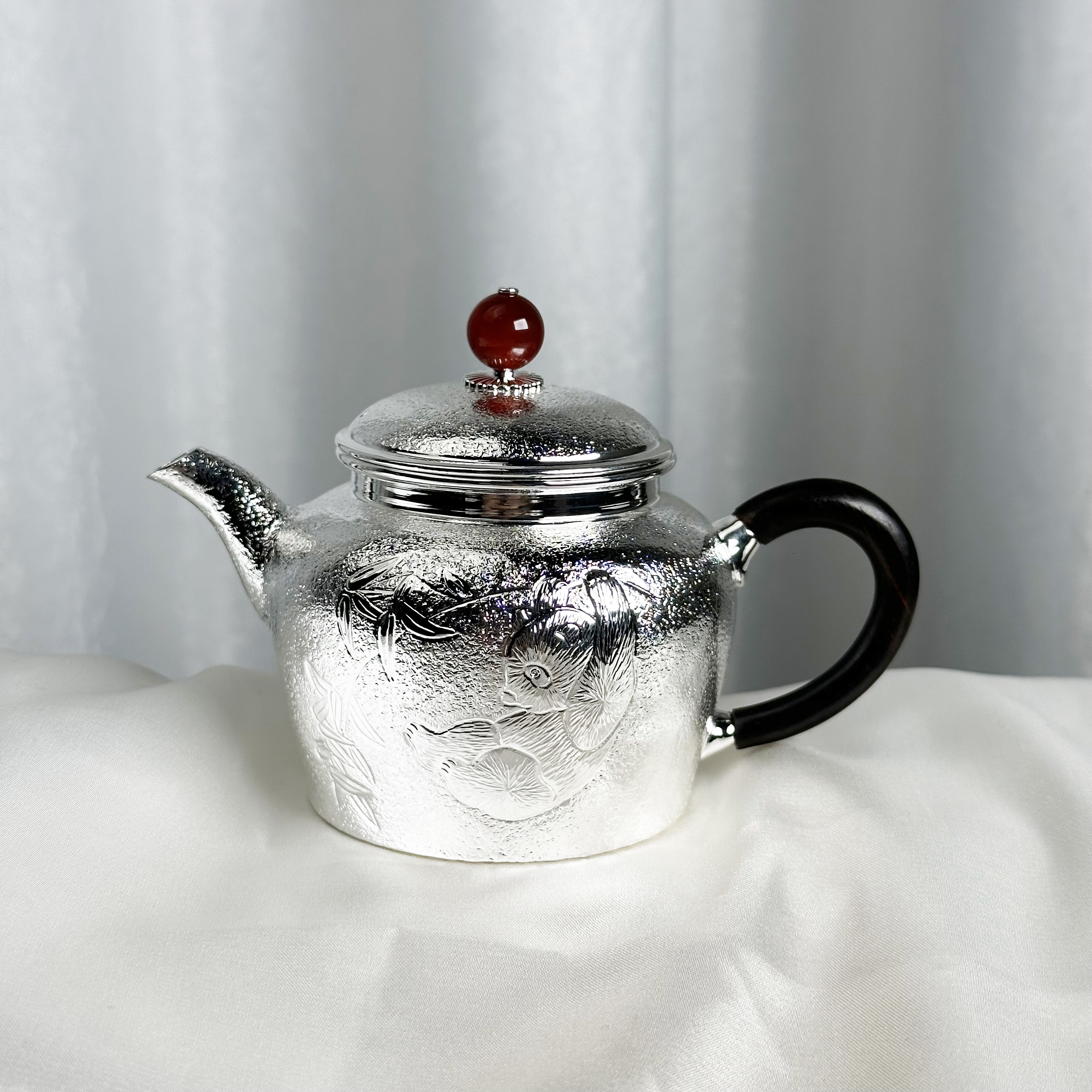 清货-手工锤纹熊猫小壶泡茶壶999