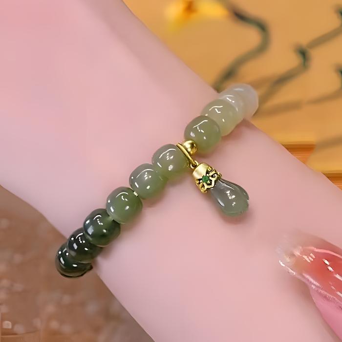 铜合金手链 高级】复古渐变手串玉兰花可调节女小众设气质首饰女款