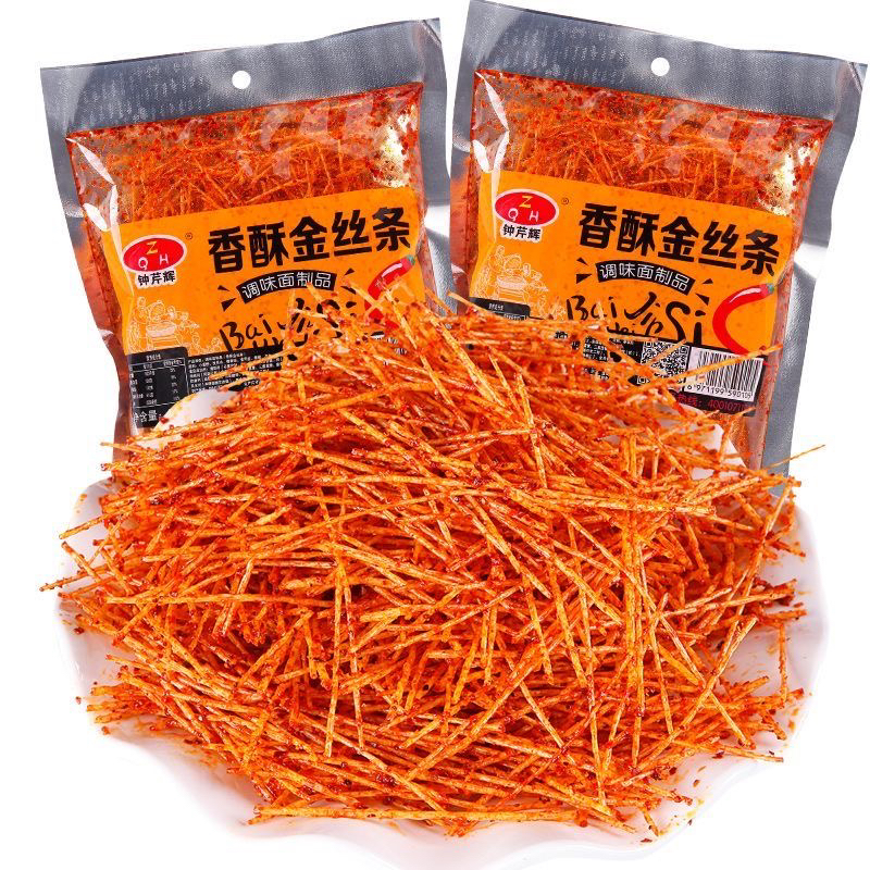 钟芹辉香酥金丝条辣条30g/袋 8090后童年怀旧零食网红麻辣香辣丝