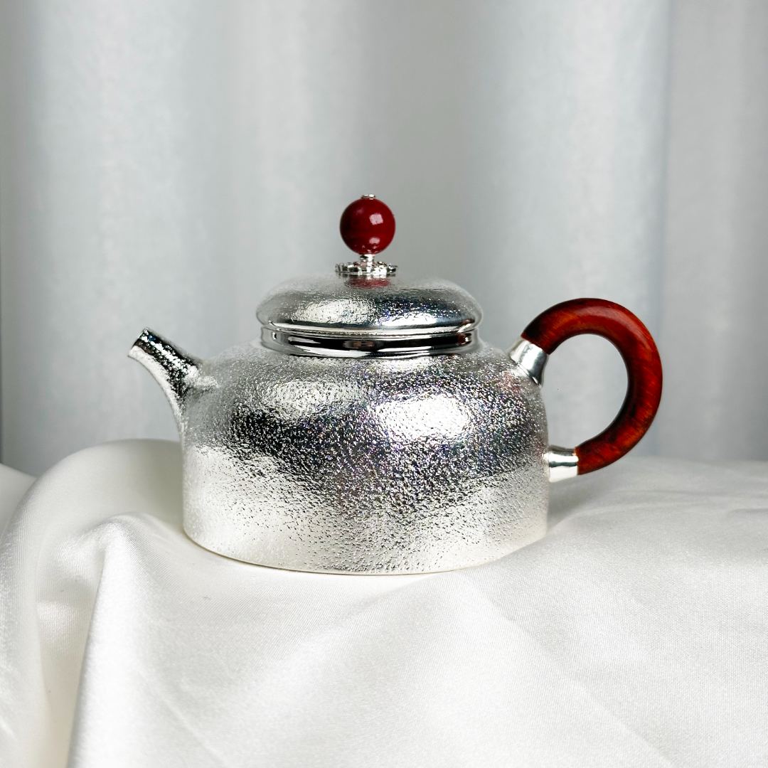 清货-手工德钟壶直嘴小壶银壶999