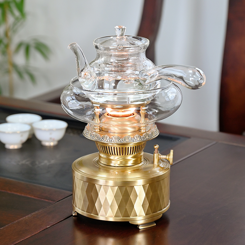 【丝焰茶灯】简单高级风煮茶炉三脚星闪烧水煮茶炉活火茶灯功夫茶具