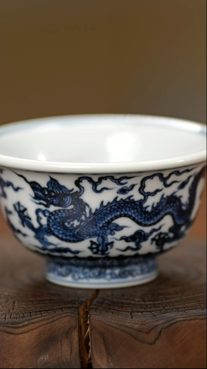 【闪购商品】瓷杯三龙压手杯