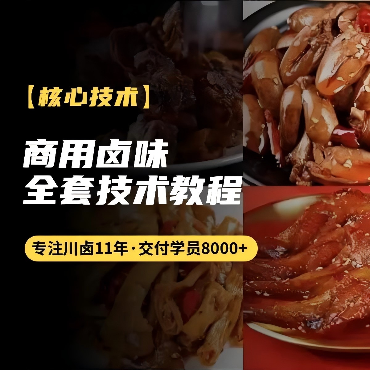卤味熟食技术全套教程（拍下看短信解锁课程）