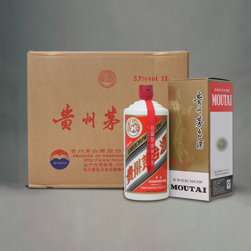 MOUTAI/茅台贵州茅台酒 公斤装普茅大容量飞天原箱酱香型53度1L*6