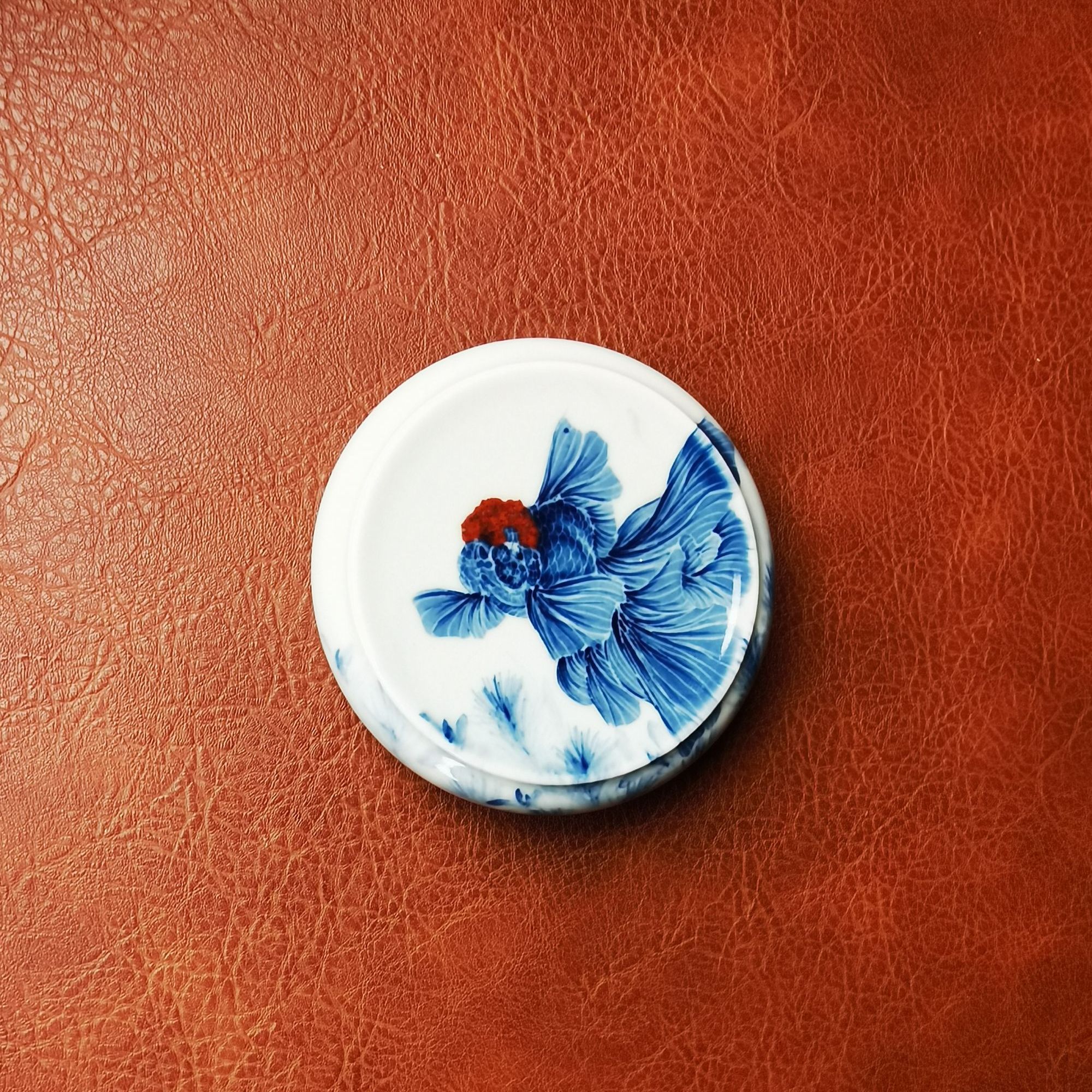 晓月庐（林月红）泰狮金鱼盖置/镇纸