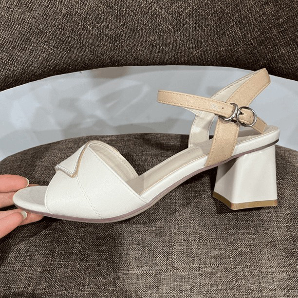 夏季1016新品粗跟凉鞋百搭女鞋23X