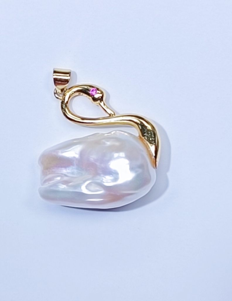 天然淡水珍珠吊坠