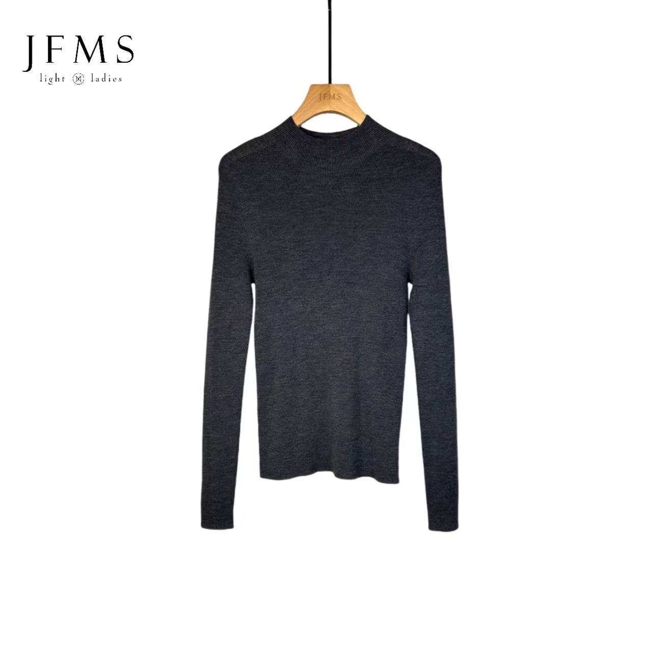 JFMS【直播同价】“半高领”可机洗美丽诺羊毛无缝一体亲肤打底M650