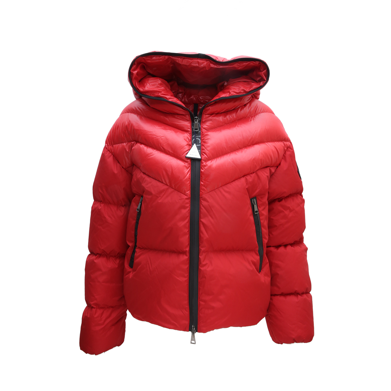 99新 MONCLER 羽绒服 红色 红色 羽绒拼尼龙 蒙口码1 P243762372